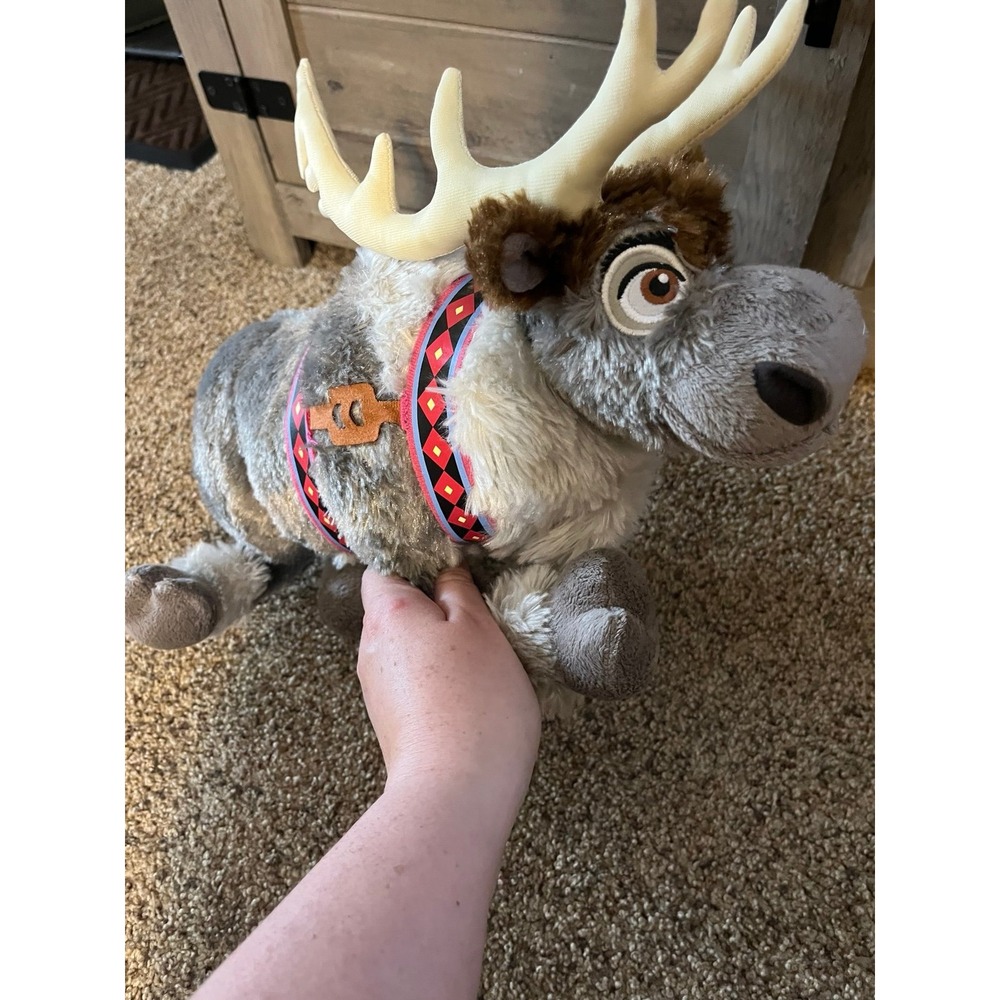 Disney Parks Frozen Sven Reindeer Plush 16" Stuffed Animal Toy Adjustable Legs!!